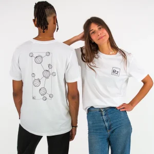 T-shirt blanc "Molécule de la Ride"