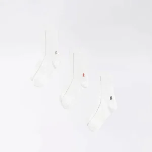 BASIC CREW SOCKS PACK x3 WHITE