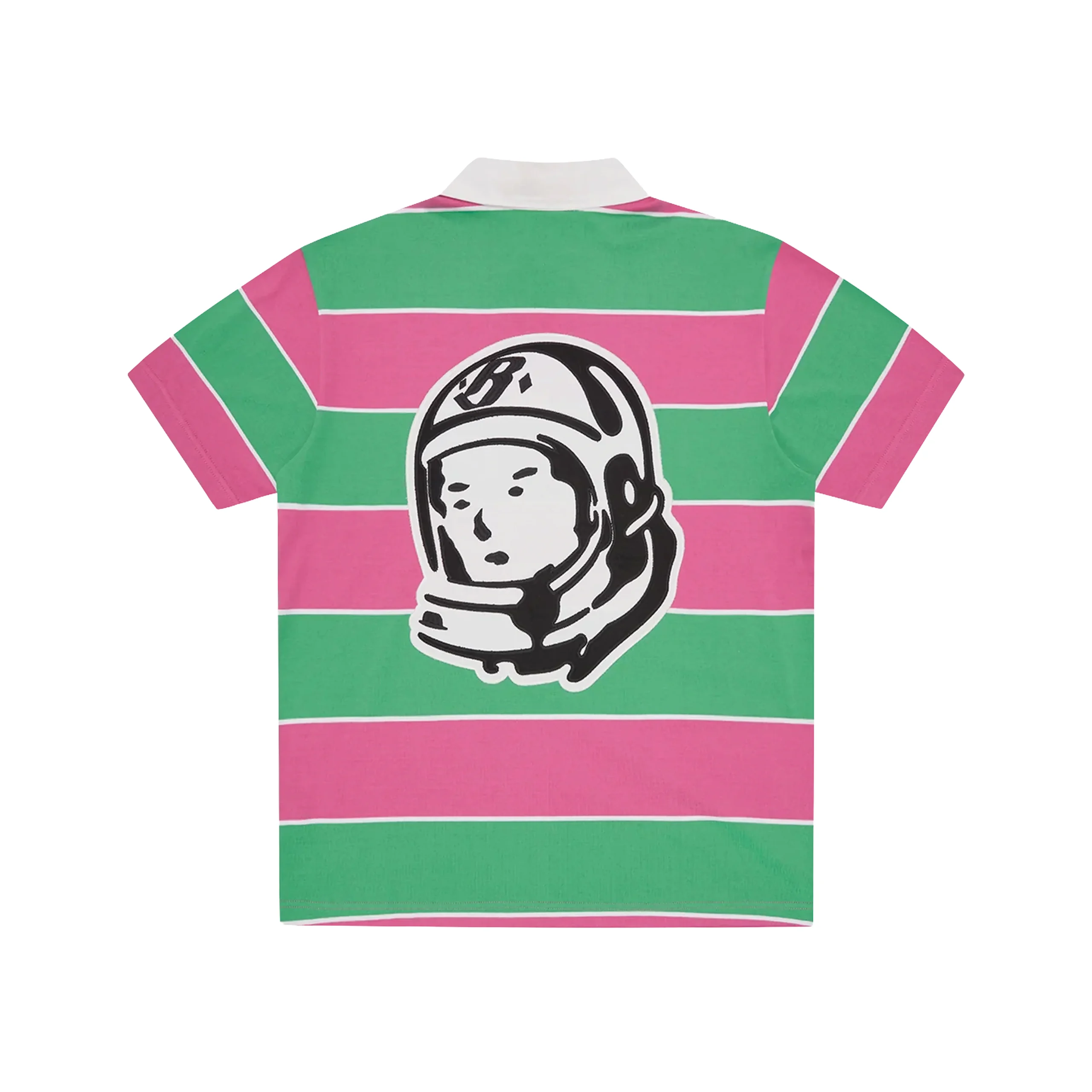 POLO RUGBY TOP S/S ASTRO STRIPED PINK/GREEN – Image 2
