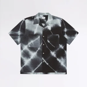 CAMPER SHIRT KHAKI TIE N DYE SEERSUCKER