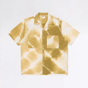 CAMPER SHIRT CHARCOAL TIE N DYE SEERSUCKER