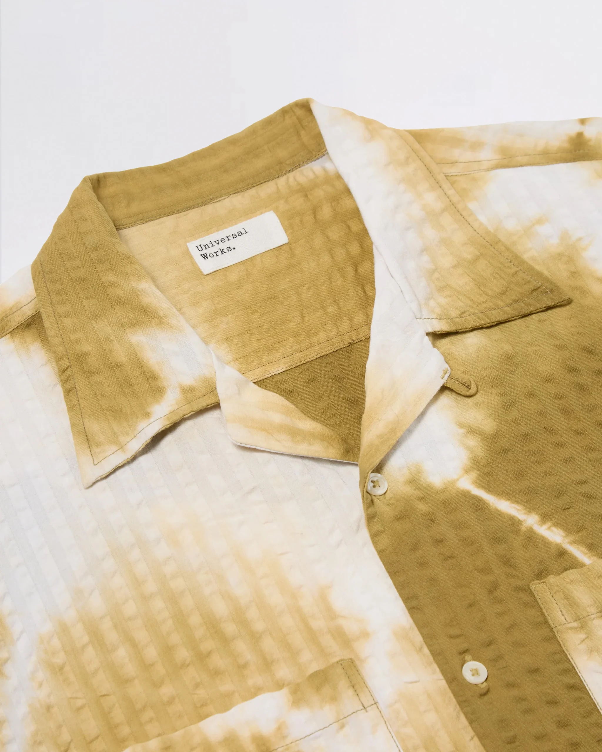 CAMPER SHIRT CHARCOAL TIE N DYE SEERSUCKER – Image 4