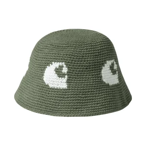 CANE HAT DOLLAR GREEN/WHITE