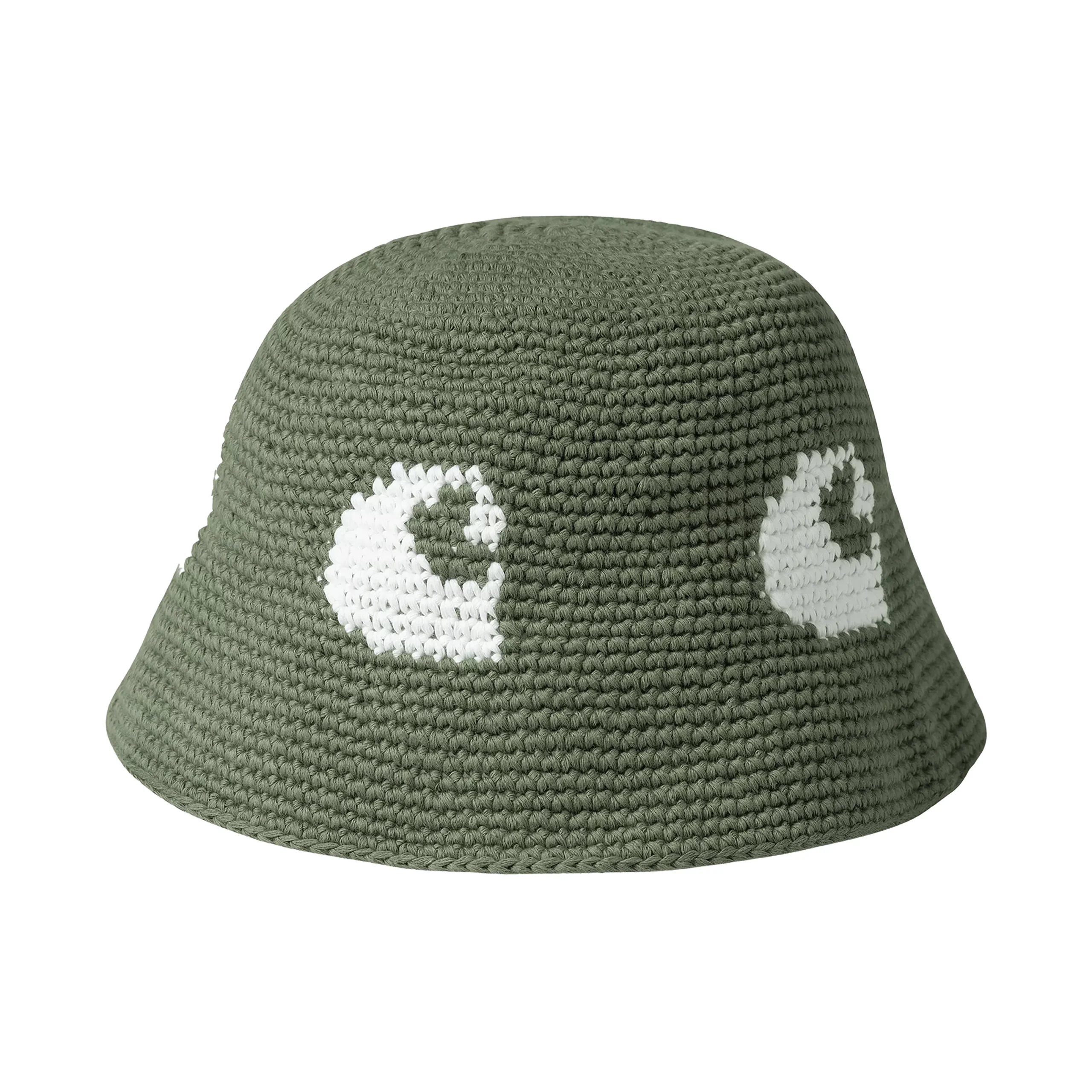 CANE HAT DOLLAR GREEN/WHITE