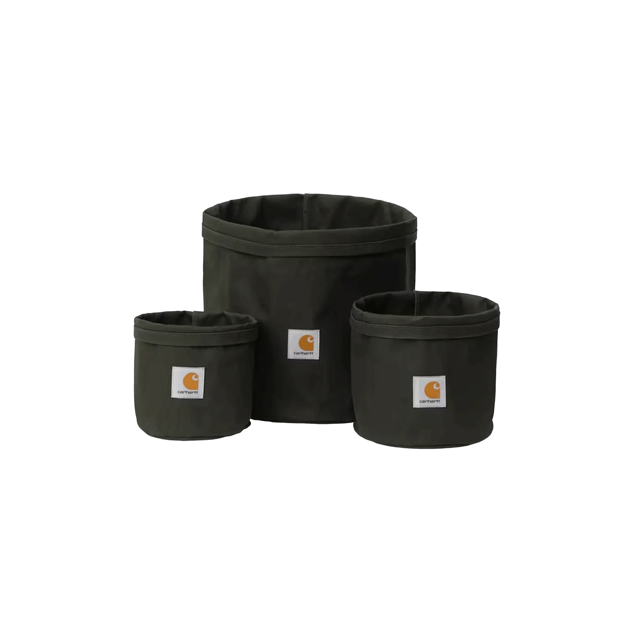 SET DE JARDINIERES CANVAS PLANTER SET VERT FONCE