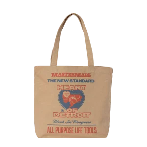 CANVASGRAPHICTOTEARCANPRINT_DUSTYHBROWN1.pngv1758118258 CANVAS GRAPHIC TOTE ARCAN PRINT/DUSTY H BROWN