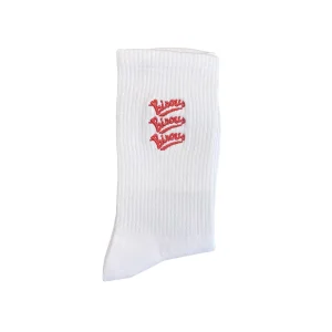 CHAUSSETTES GIANNI WHITE/RED