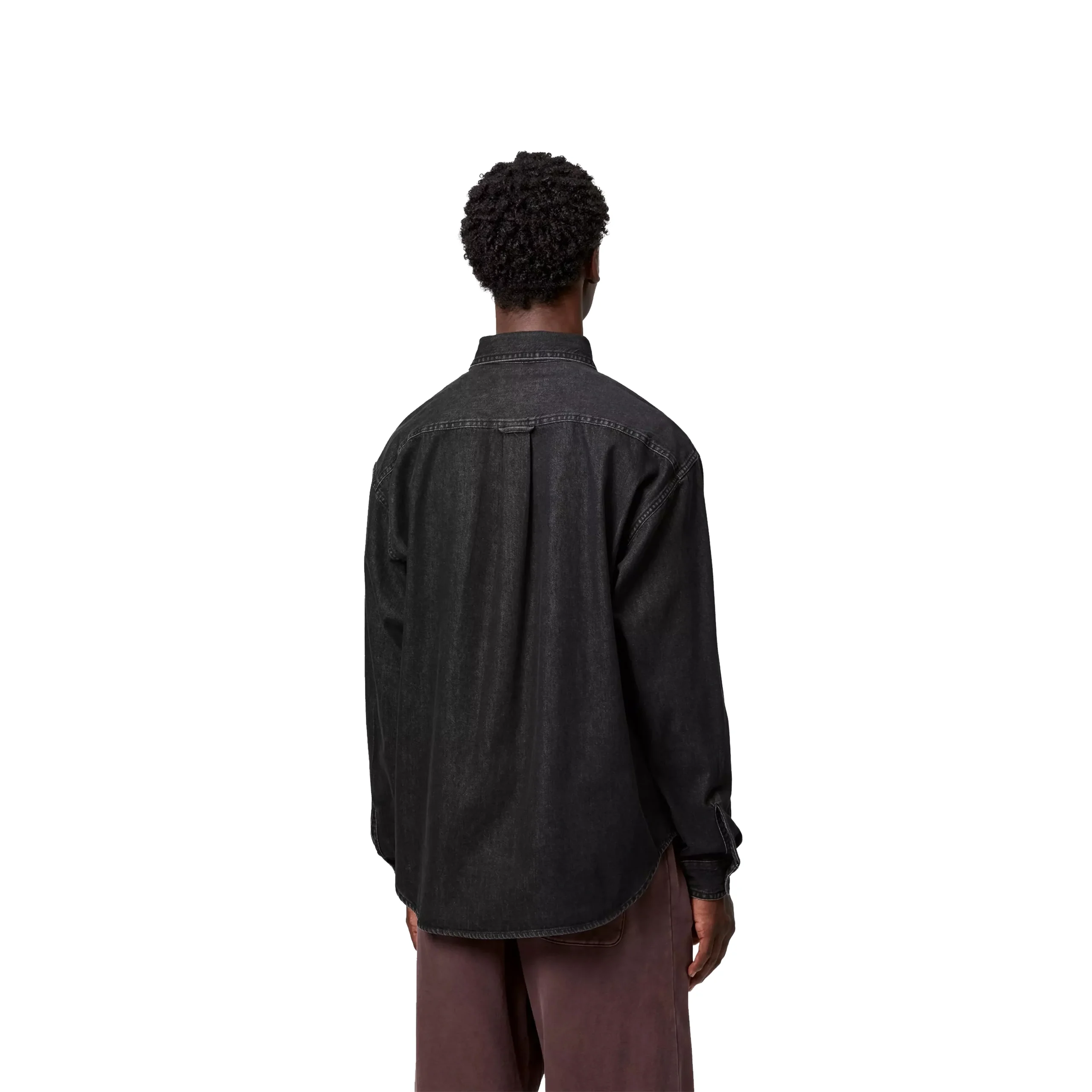 CHEMISE L/S LUCAS SHIRT NOIR DELAVE – Image 3