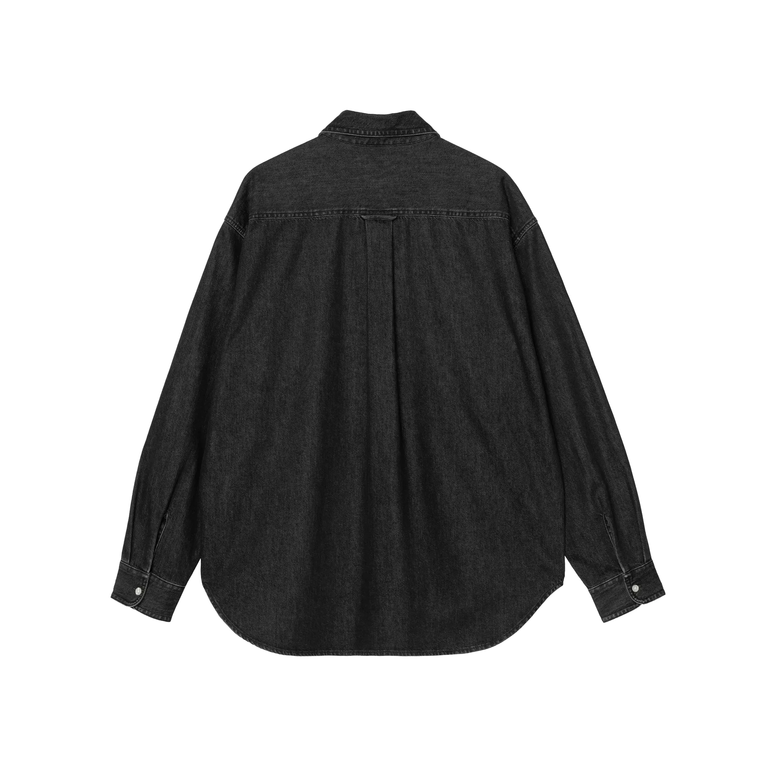 CHEMISE L/S LUCAS SHIRT NOIR DELAVE – Image 4