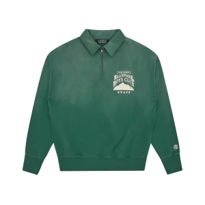 COUNTRYLOUNGEQUARTERZIPCREWNECKGREEN1_012a8b23-60bb-4a9e-9db6-2167899acc0b.jpgv1765280182 CREWNECK COUNTRY LOUNGE QUARTER ZIP GREEN