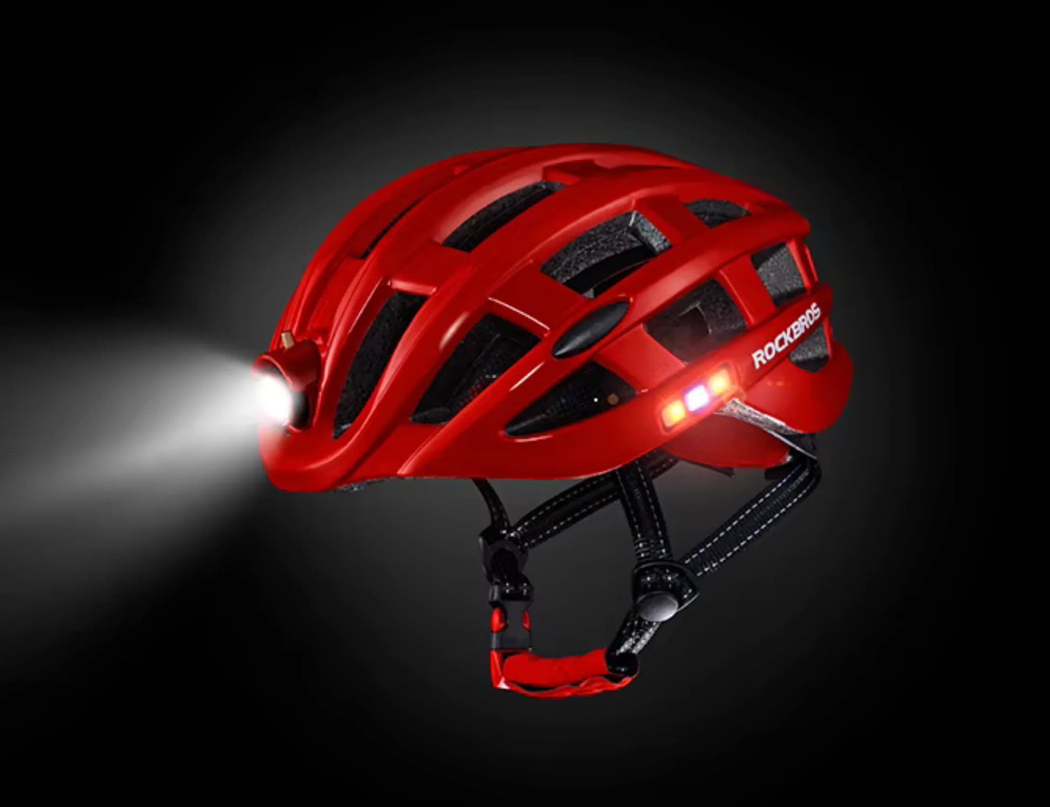 Casque LumiRide – Un casque de vélo lumineux rechargeable USB