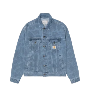 VESTE EN JEAN DUCK HELSTON CAMOUFLAGE BLUE BLEACHED