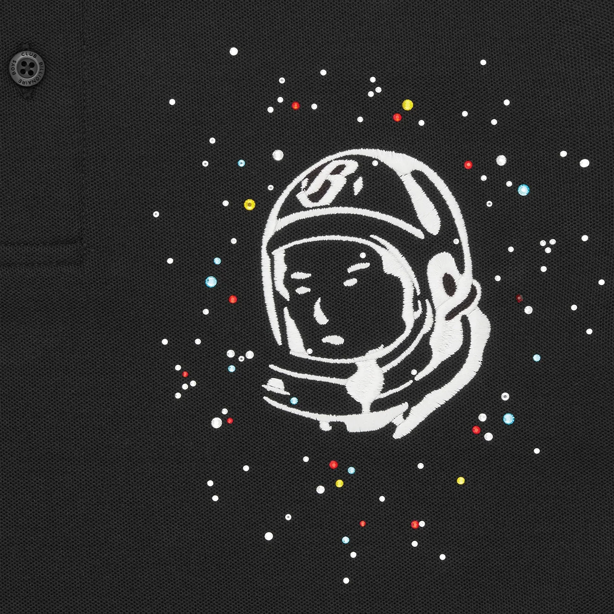 EMBELLISHED ASTRO PIQUET POLO BLACK – Image 4