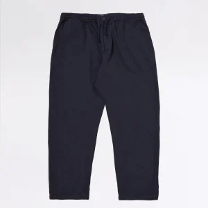 HI WATER TROUSER DARK NAVY HERRINGBONE COTTON