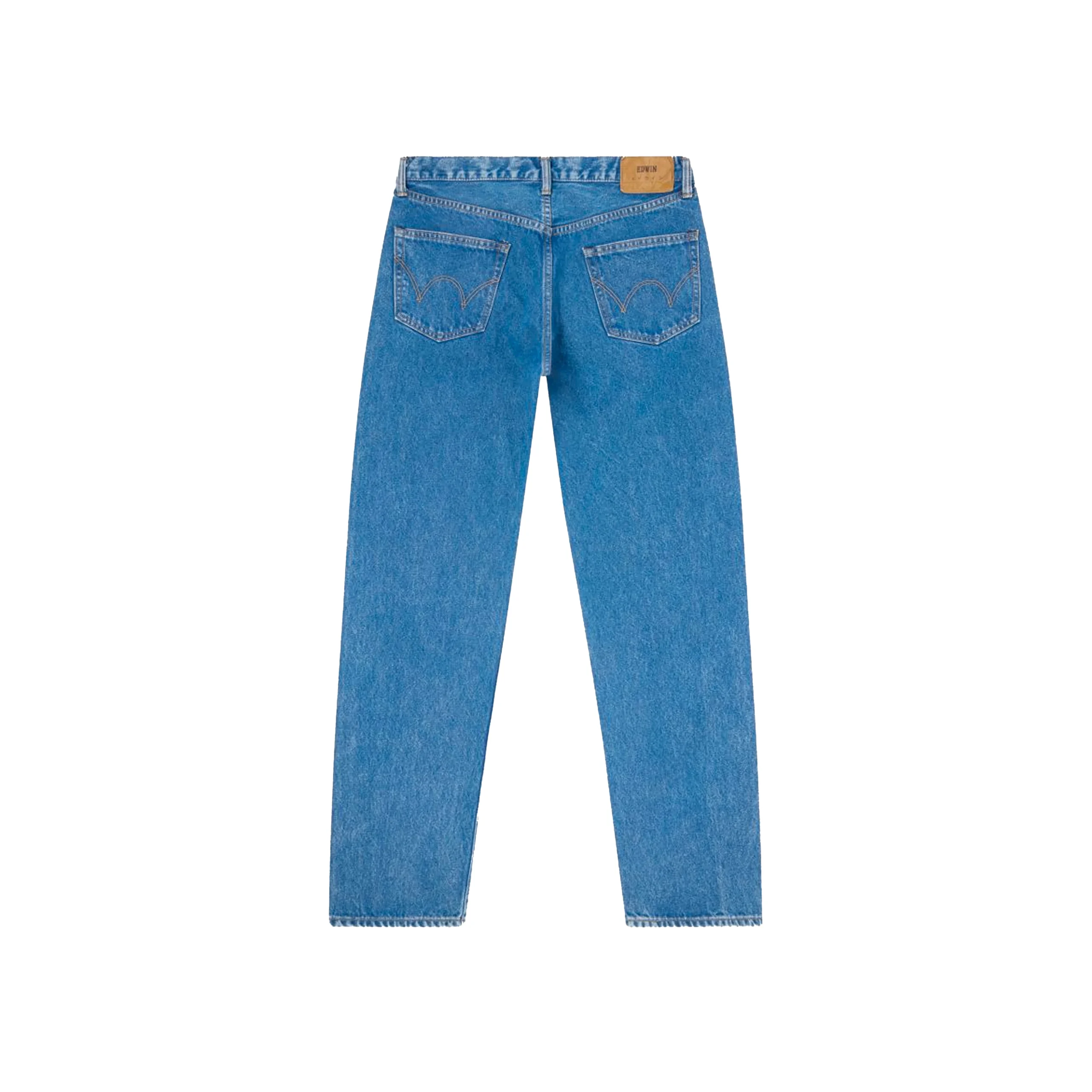 JEAN REGULAR STRAIGHT MADE IN JAPAN BLUE MID LIGHT USED L32 – Image 3