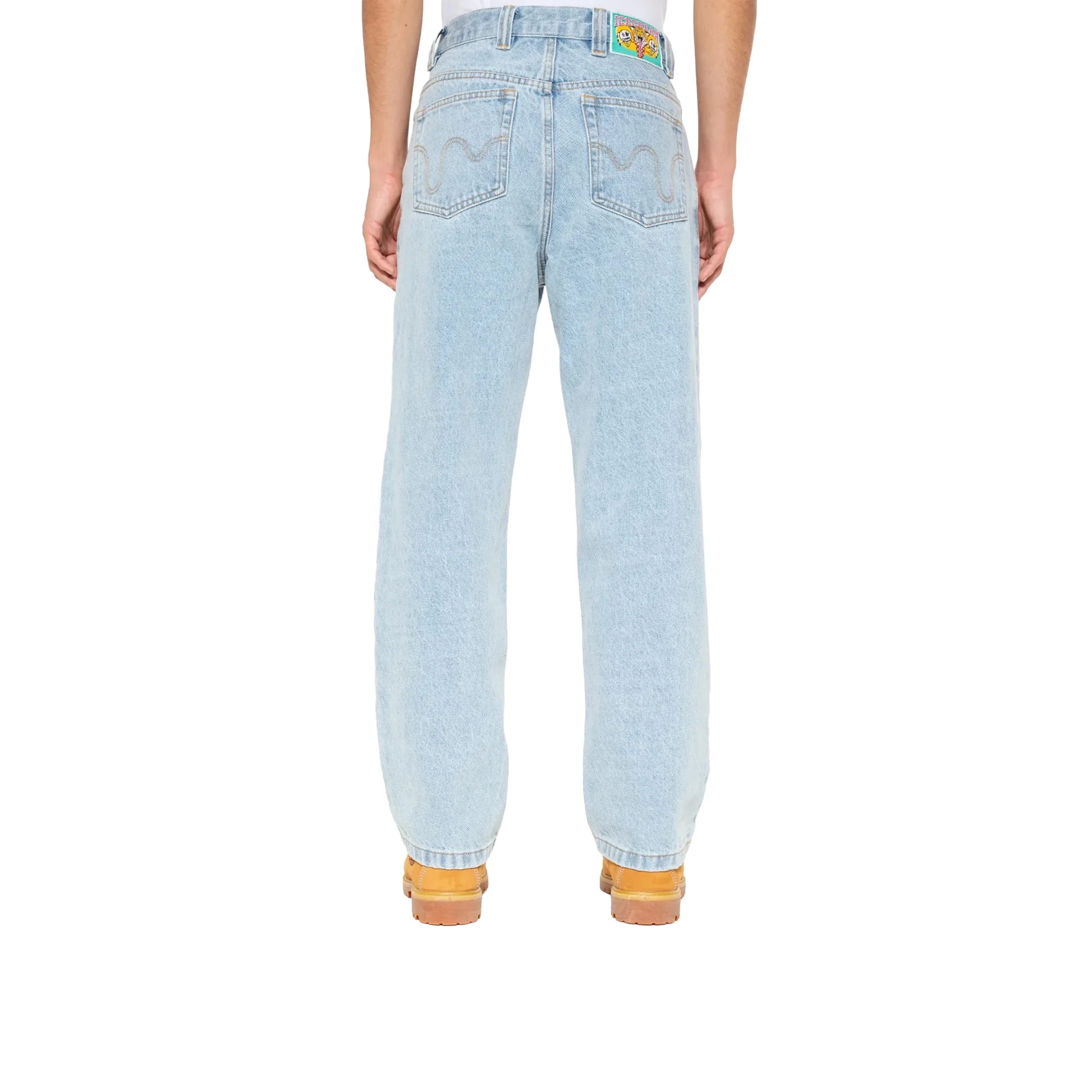 JEAN RUNNING DOG DOUBLE SCOOP HEAVY WASH BLUE – Image 4