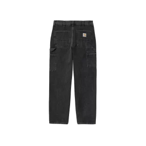 JEAN SINGLE KNEE BLACK STONE WASHED