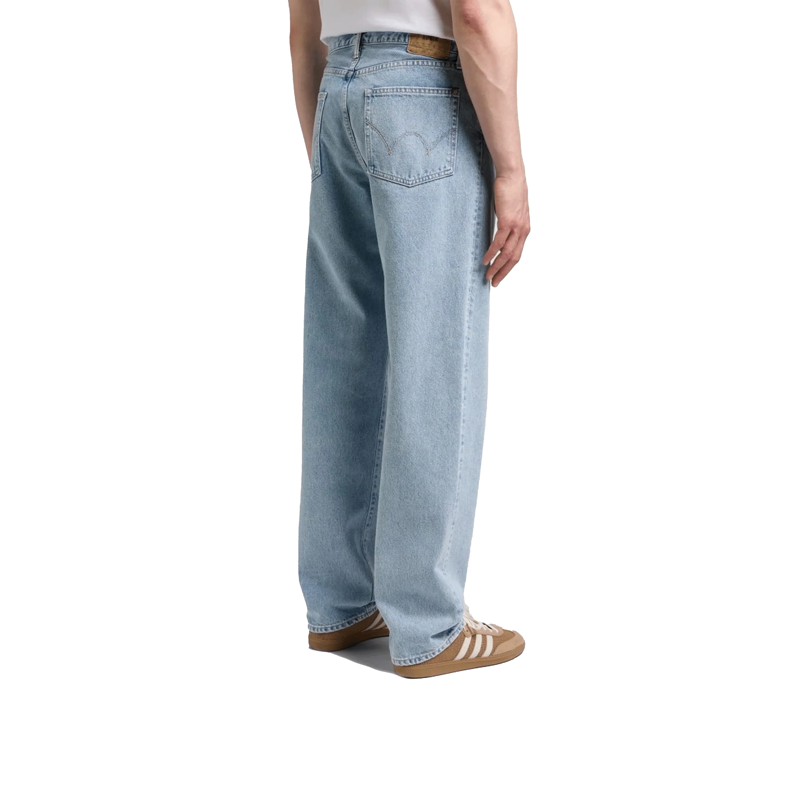 LOOSE FIT PANT MADE IN JAPAN BLUE LIGHT USED L32 – Image 3