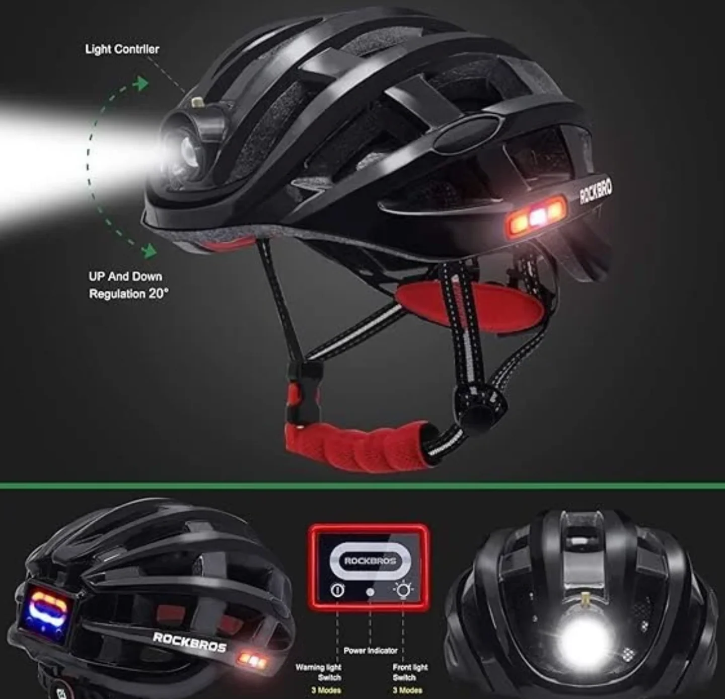 Casque LumiRide – Un casque de vélo lumineux rechargeable USB – Image 8