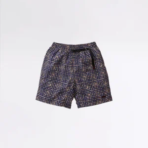 NYLON PACKABLE G-SHORT BATIK NAVY