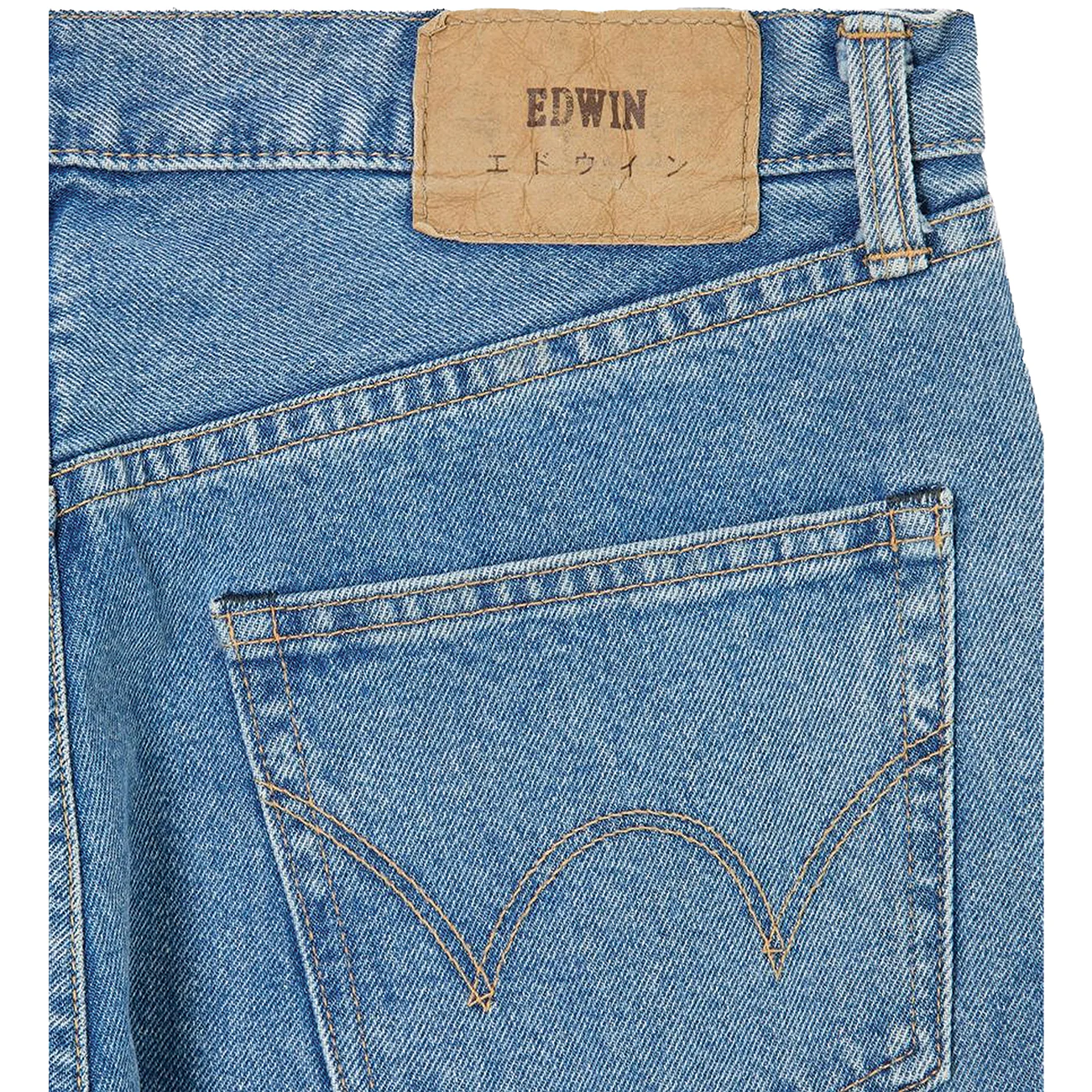 JEAN REGULAR STRAIGHT MADE IN JAPAN BLUE LIGHT USED L32 – Image 3