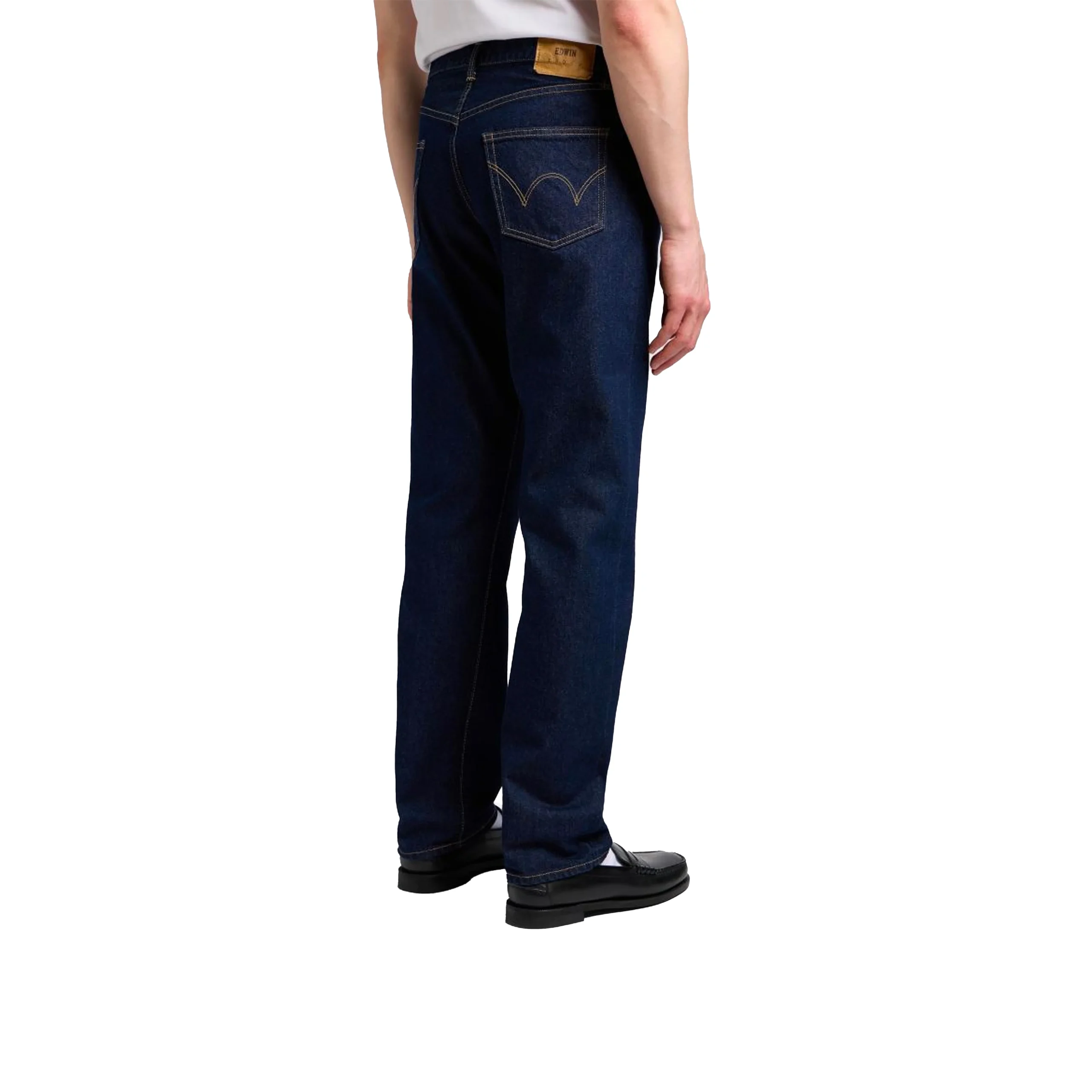 JEAN REGULAR STRAIGHT MADE IN JAPAN BLUE RINSED L32 – Image 2