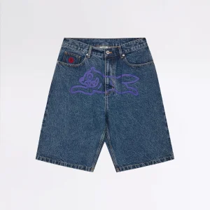 RUNNINGDOGDENIMSHORTSMIDWASHBLUE1.jpgv1747648425 RUNNING DOG DENIM SHORTS MID WASH BLUE