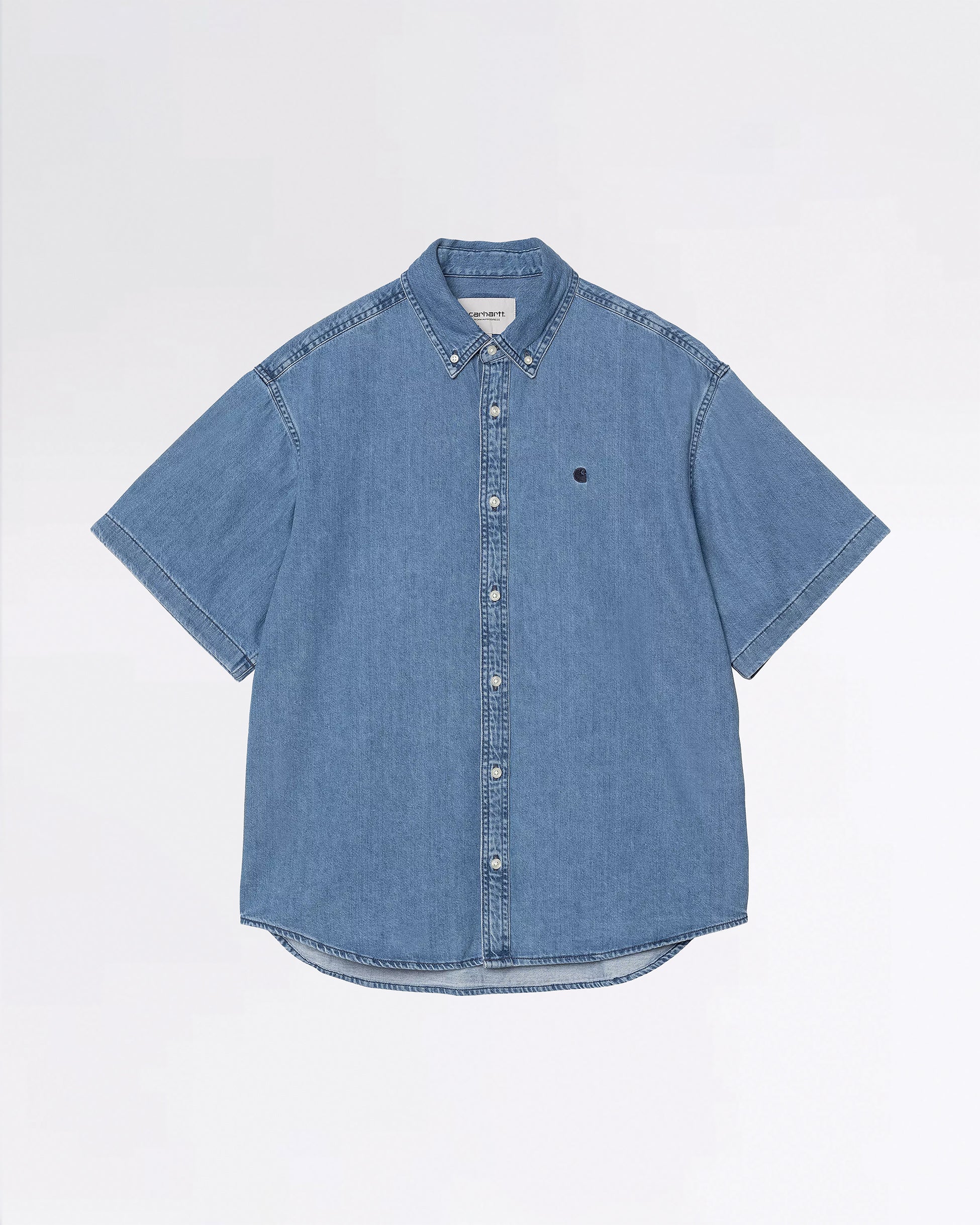 S/S LUCAS SHIRT BLUE STONE WASHED