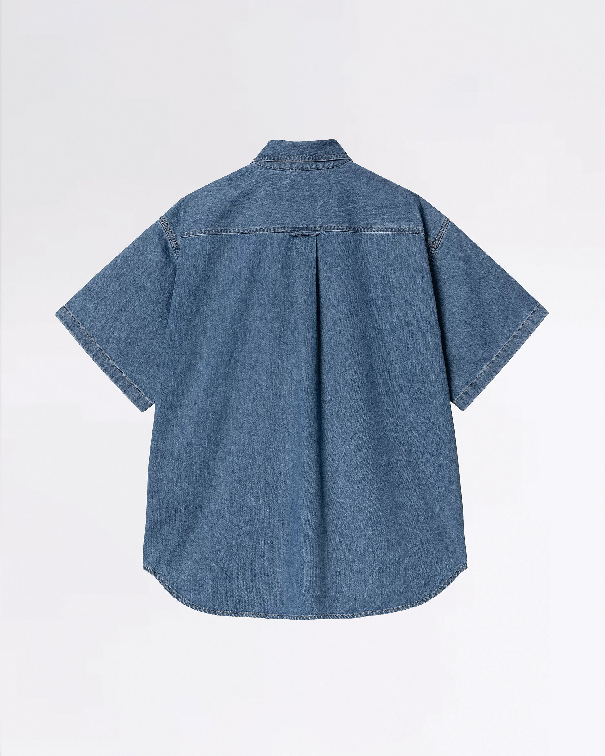 S/S LUCAS SHIRT BLUE STONE WASHED – Image 3