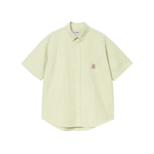 S-STOLANDSHIRTTOLANDSTRIPE-PALEOLIVE1.jpgv1766476894 S/S TOLAND SHIRT TOLAND STRIPE-PALE OLIVE