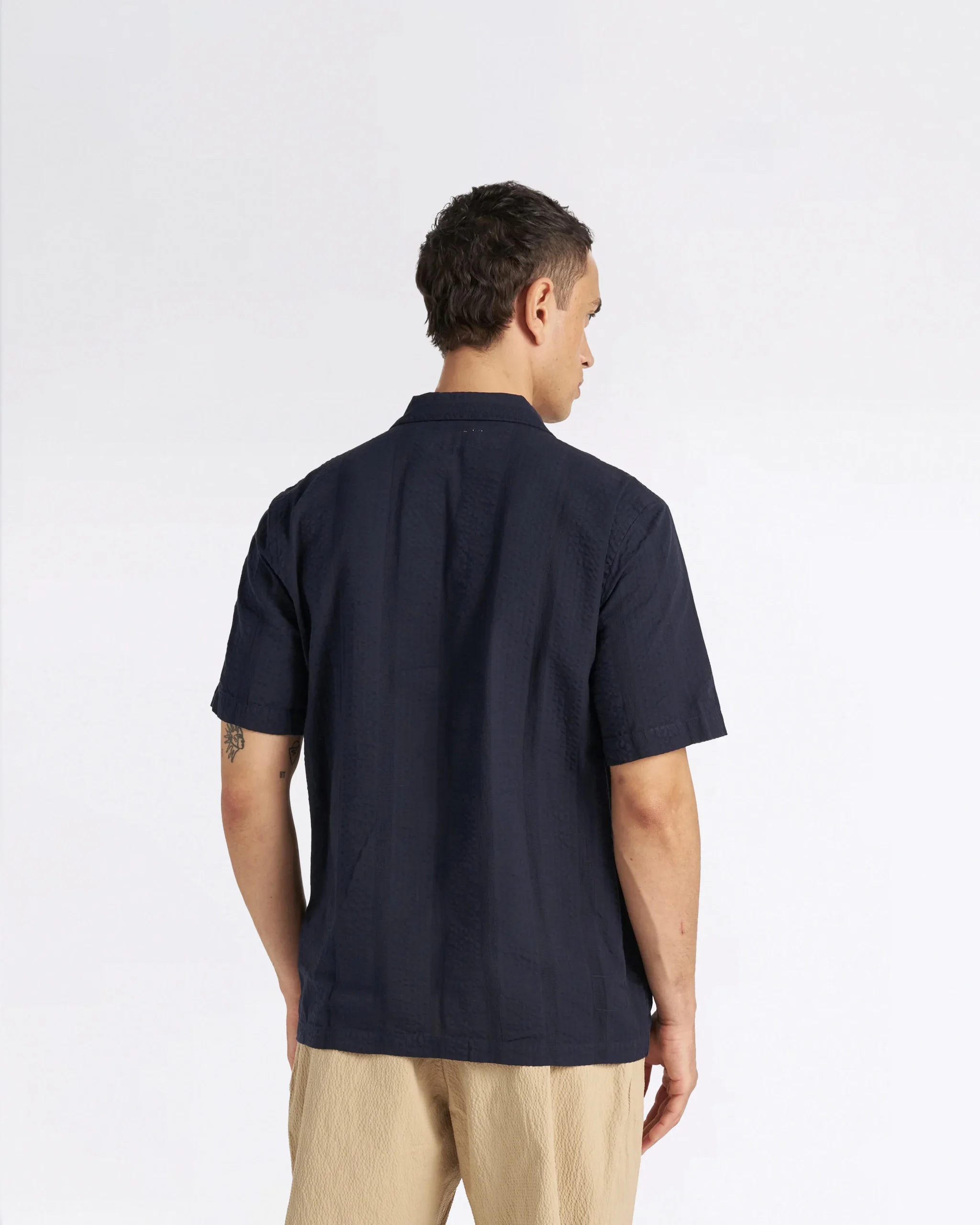 SAL ROAD SHIRT NAVY MAUI COTTON – Image 3