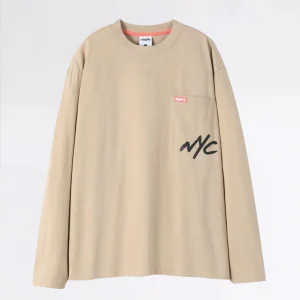 SEAGRAMPOCKETL_ST-SHIRTBEIGE1.jpgv1744965139 SEAGRAM POCKET L/S T-SHIRT BEIGE