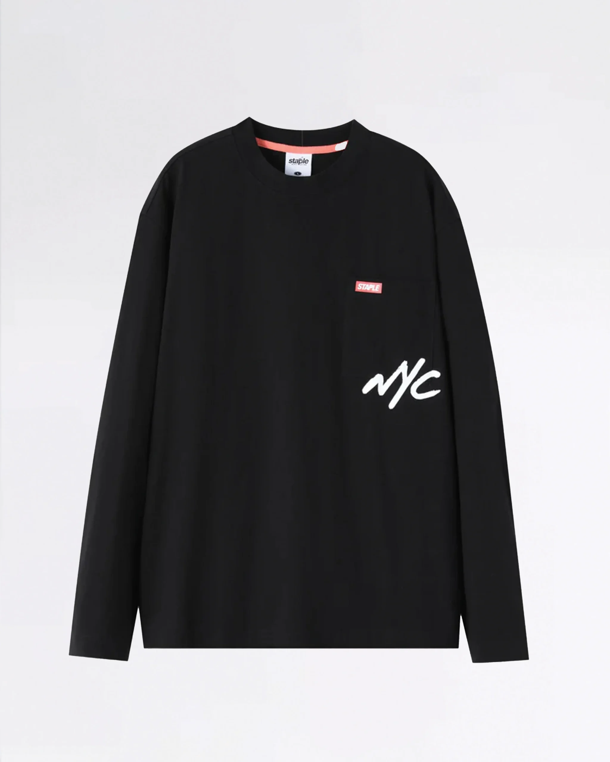 SEAGRAM POCKET L/S T-SHIRT BLACK