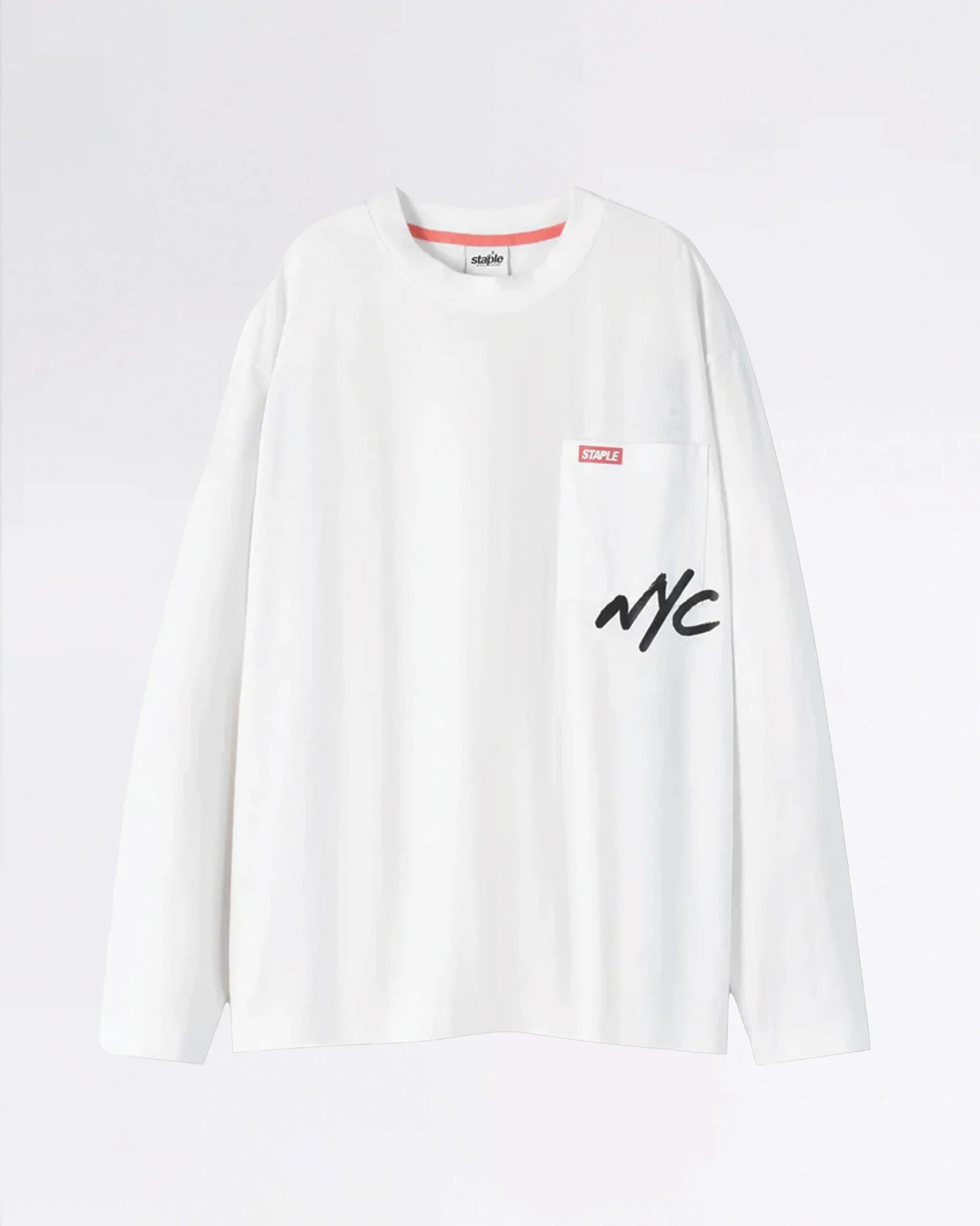 SEAGRAM POCKET L/S T-SHIRT WHITE