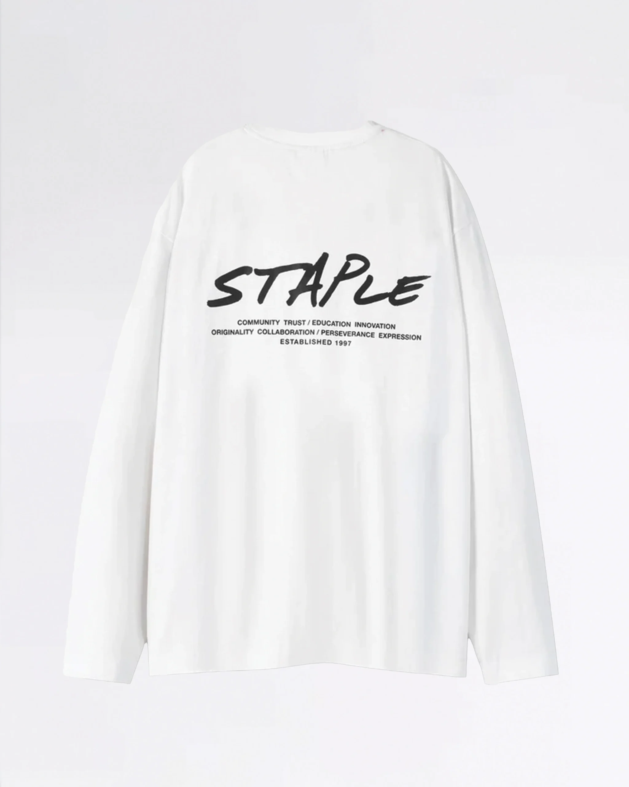 SEAGRAM POCKET L/S T-SHIRT WHITE – Image 3