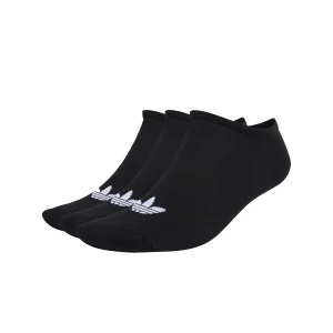 SOCQUETTES TREFOIL LINER BLACK X3 PACK