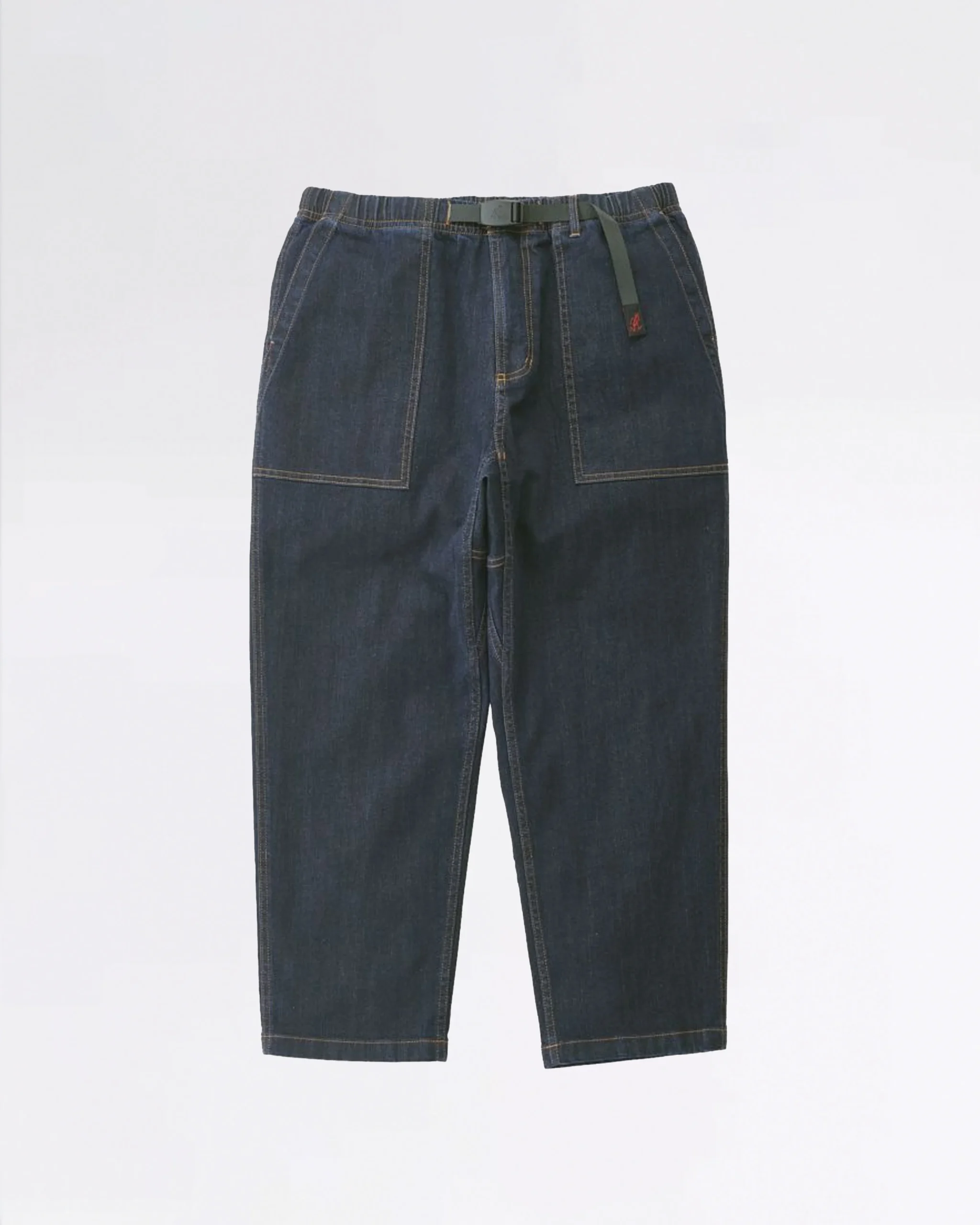 STRETCH DENIM LOOSE TAPERED PANT ONE WASH
