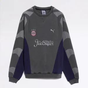 SWEATSHIRT GRAPHIQUE PUMA X KIDSUPER CREW BLACK