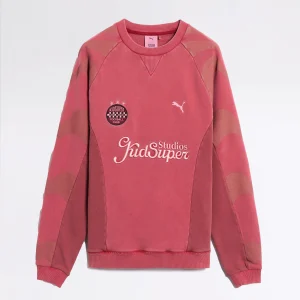 SWEATSHIRT GRAPHIQUE PUMA X KIDSUPER CREW ROJO