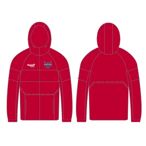Hoodie Full Zipper Rouge- Sublimé - Kamentuka
