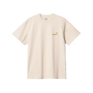 T-SHIRT S/S AMERICAN SCRIPT BEIGE