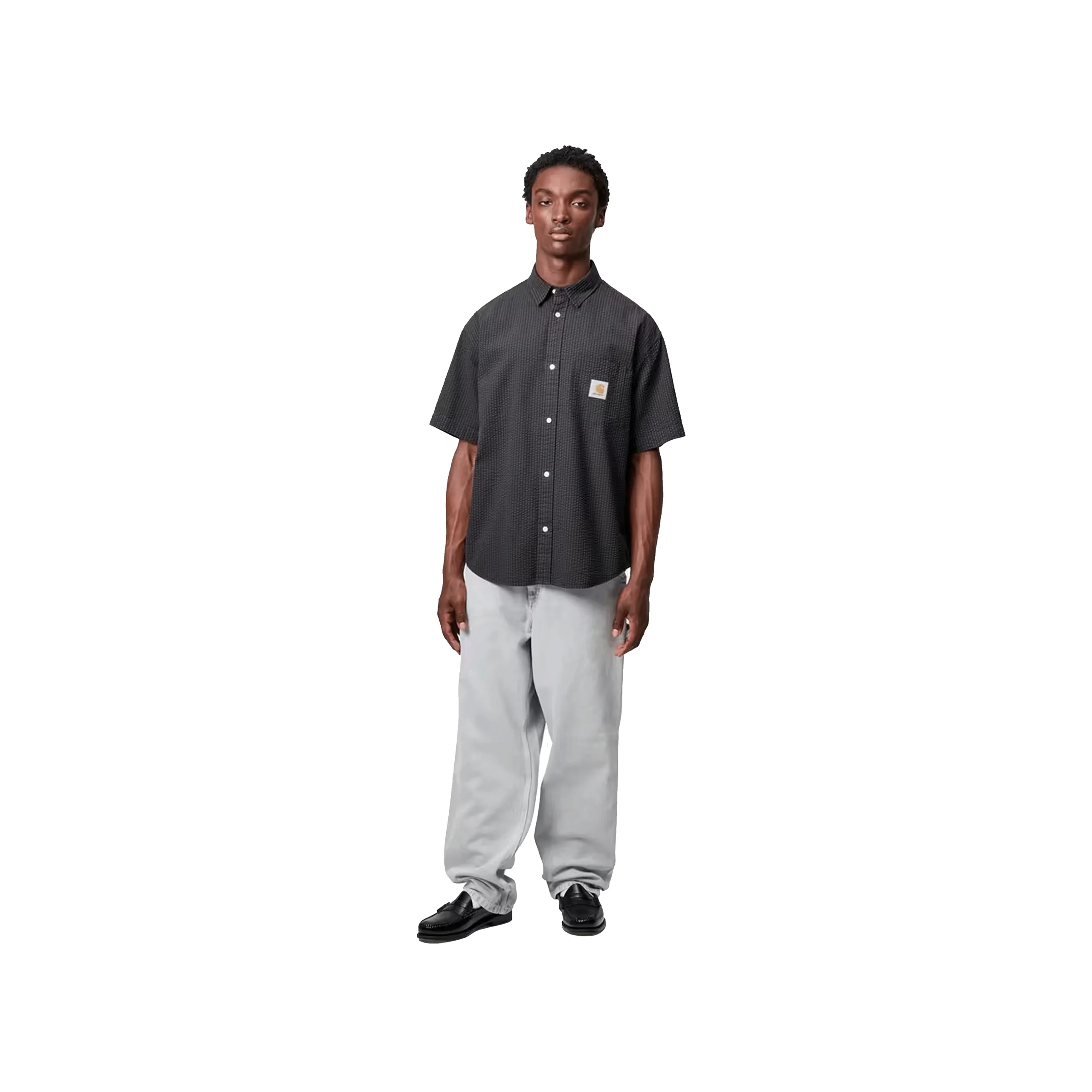 S/S TOLAND SHIRT TOLAND STRIPE-BLACK – Image 2