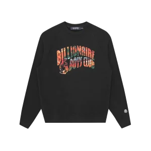 TROPICAL ISLAND FILL ARCH LOGO CREWNECK BLACK
