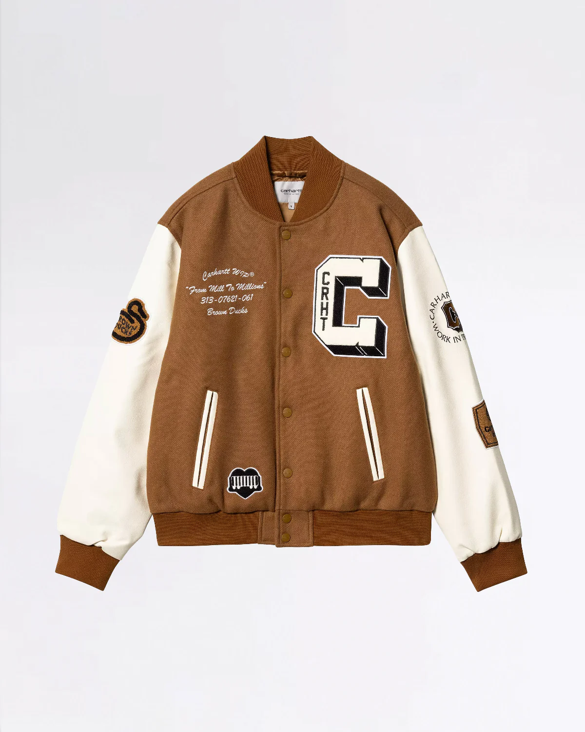 BROWN DUCKS BOMBER HAMILTON BROWN/WAX