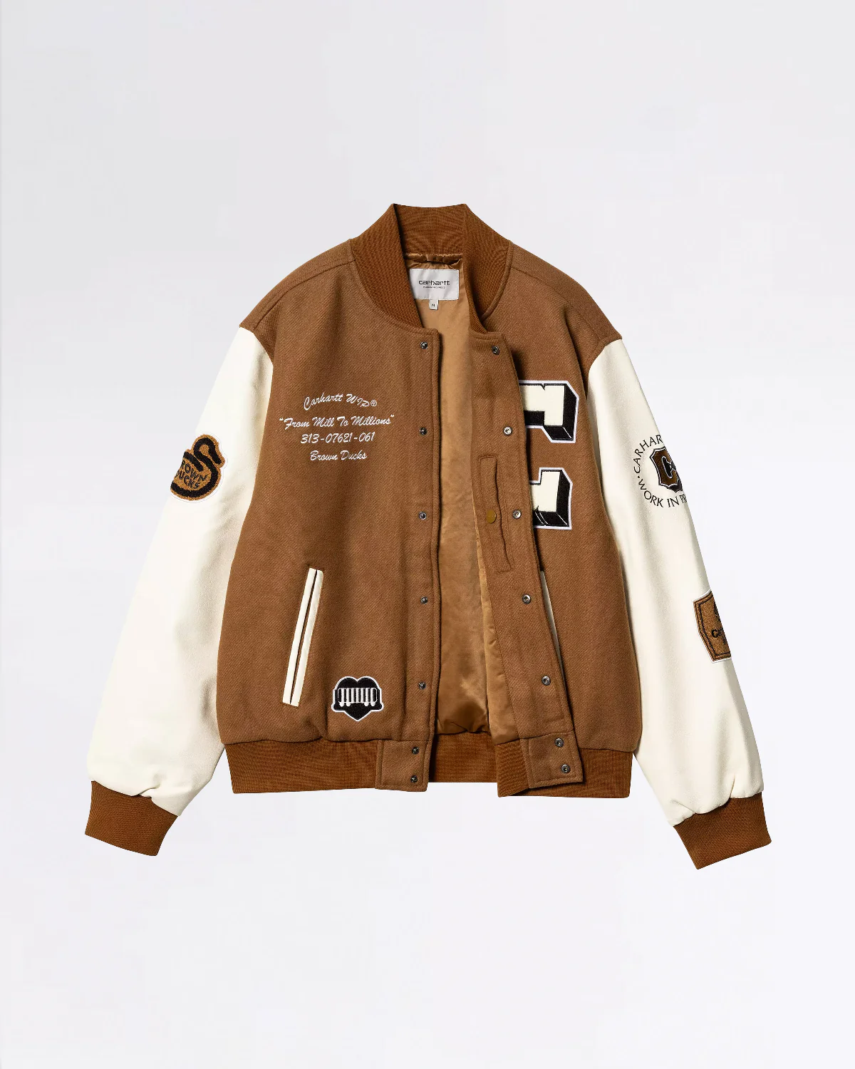 BROWN DUCKS BOMBER HAMILTON BROWN/WAX – Image 3
