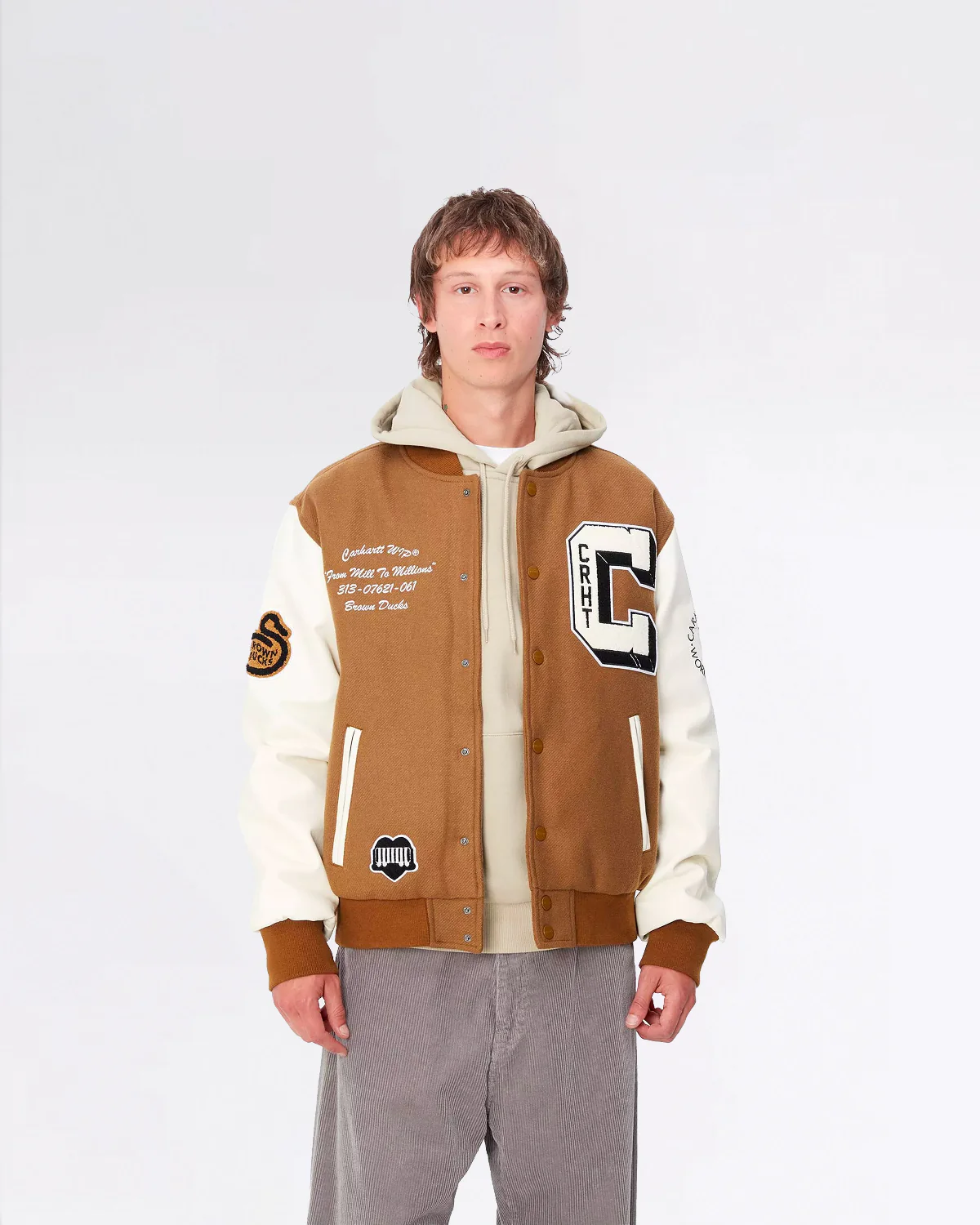 BROWN DUCKS BOMBER HAMILTON BROWN/WAX – Image 2