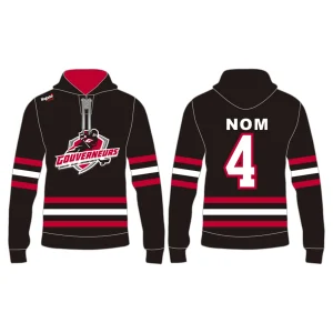 Hoodie Hockey Sublimé - Gouverneurs - SFSAL - Commande d'équipe Seulement