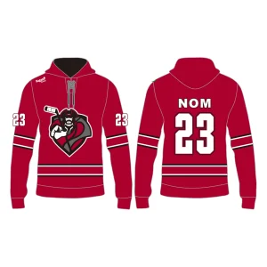 Hoodie Hockey Sublimé - Gouverneurs du Noroit - Commande d'équipe Seulement