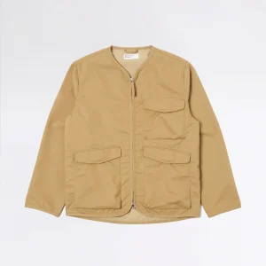 PARACHUTE LINER JACKET BEIGE BRUSHED POLYTECH