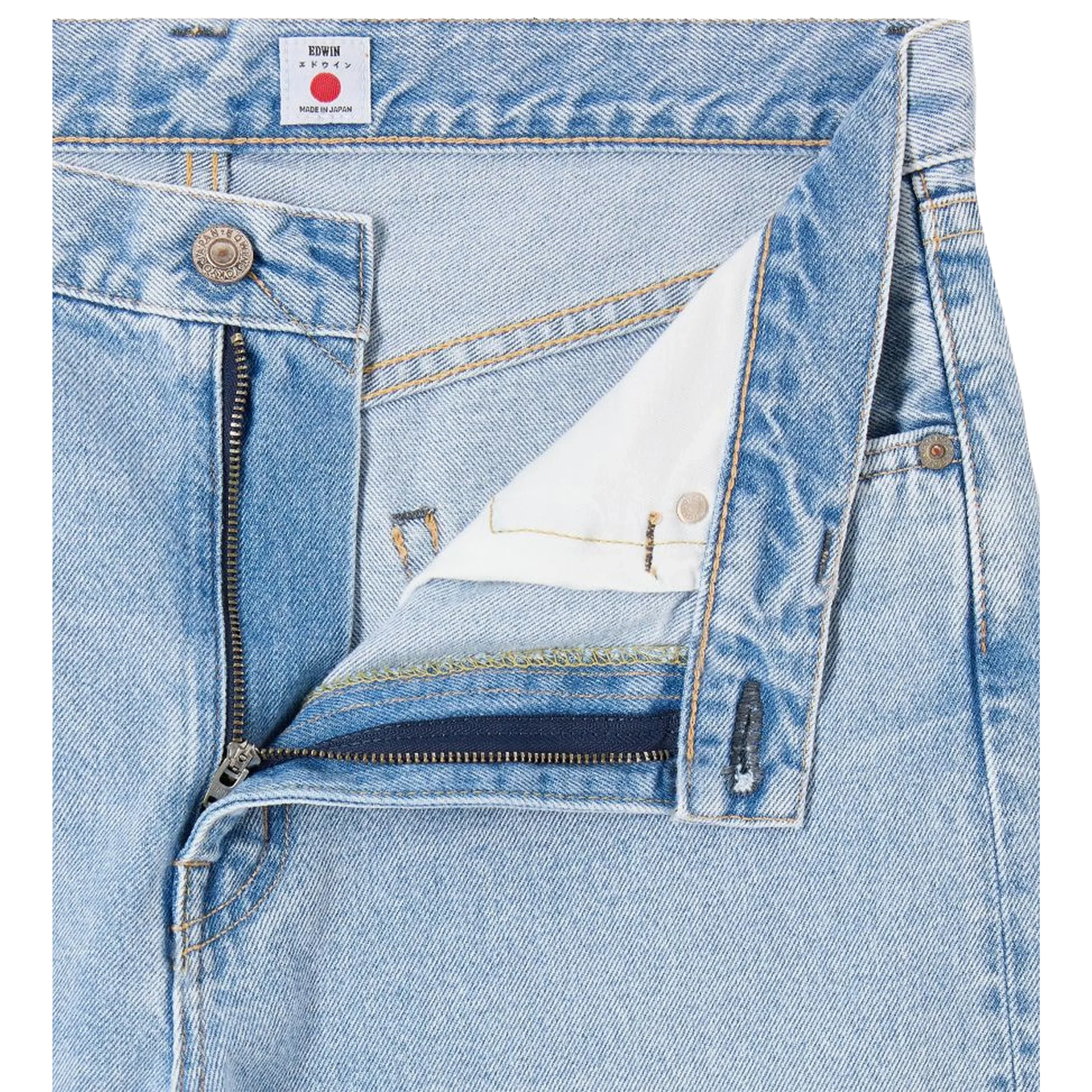 JEAN REGULAR STRAIGHT MADE IN JAPAN BLUE LIGHT USED L32 – Image 4